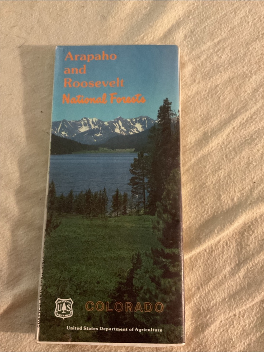 1990 Arapaho and Roosevelt National Forest Colorado USDA Forest Service Map